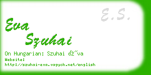 eva szuhai business card